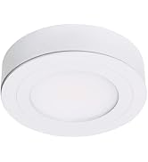 Armacost Lighting PureVue 233412 Dimmable LED Puck Light - Soft Bright White, White Finish