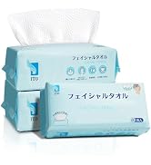 ITO Disposable Face Towel, 60 Count Ultra-Soft 1-Second Quick-Dry Face Towels, Gentle for Sensiti...