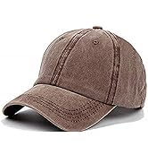 Unisex Vintage Washed Distressed Baseball-Cap Twill Adjustable Dad-Hat…