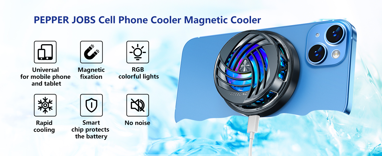 PEPPER JOBS Cell Phone Cooler Magnetic Cooler