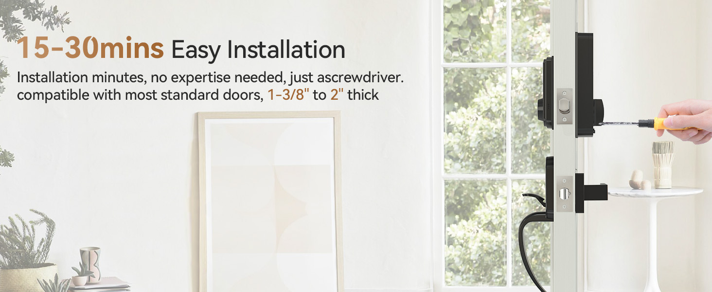 digital door lock with keypad set