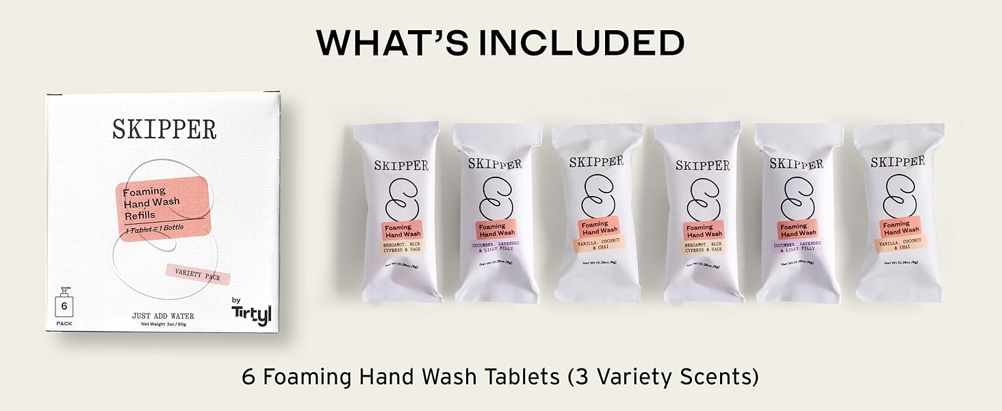 What's Included: 6 Tablets - Variety Fragrances