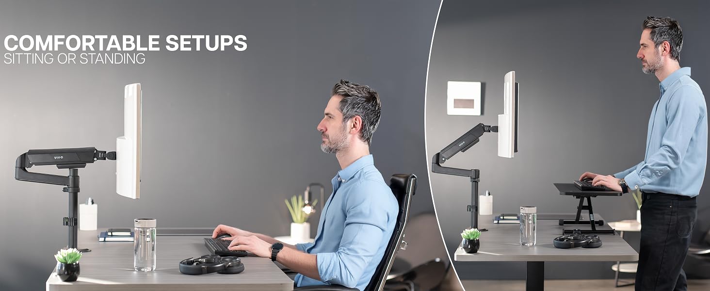 Single Pneumatic Arm Mount