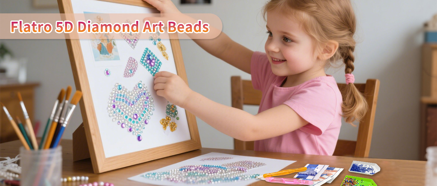 Flatro 5D Diamond Art Beads
