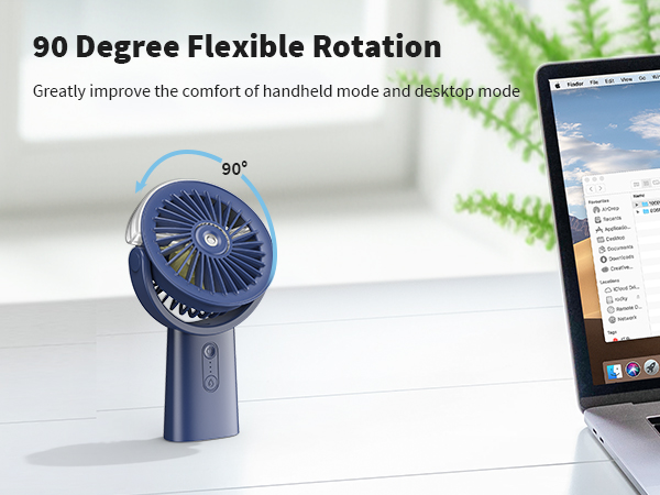 portable fan with water mist
