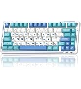LINGBAO K75 Wireless Mechanical Keyboard, 75% Anime Gaming Keyboard with 10000mAh Battery, Hot-Sw...