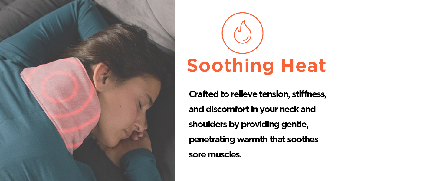 calming heat heating heated hot warm massage massager vibrations weighted weight pack neck shoulder