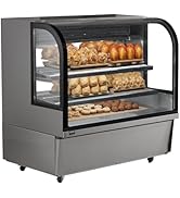 VEVOR Deli Case, 18 Cu.Ft./505L Large Pastry Display Case, 2-Tier Commercial Display Refrigerator...