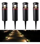 LEONLITE RGB Low Voltage Pathway Lights, 5W 12V AC/DC Path Lighting,Unique Light Pattern, Aluminu...