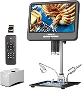 LINKMICRO LM210S 10.1'' 4K 60FPS HDMI Digital Microscope for Soldering Electronics, 4K UHD Video,...
