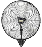 ROVSUN 30" Wall Mounted Fan, Max 10600 CFM High Velocity Industrial Wall Fan with Wide Angle Osci...