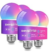 DAYBETTER Smart Light Bulbs, RGBCW Color Changing Smart Bulb Compatible with Alexa & Google Home,...