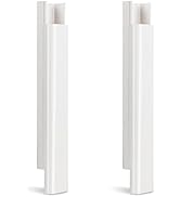 HOXHA 2.8ft Line Set Cover Kit for Mini Split Air Conditioners Decorative PVC 2 * 1.4ft Straight ...