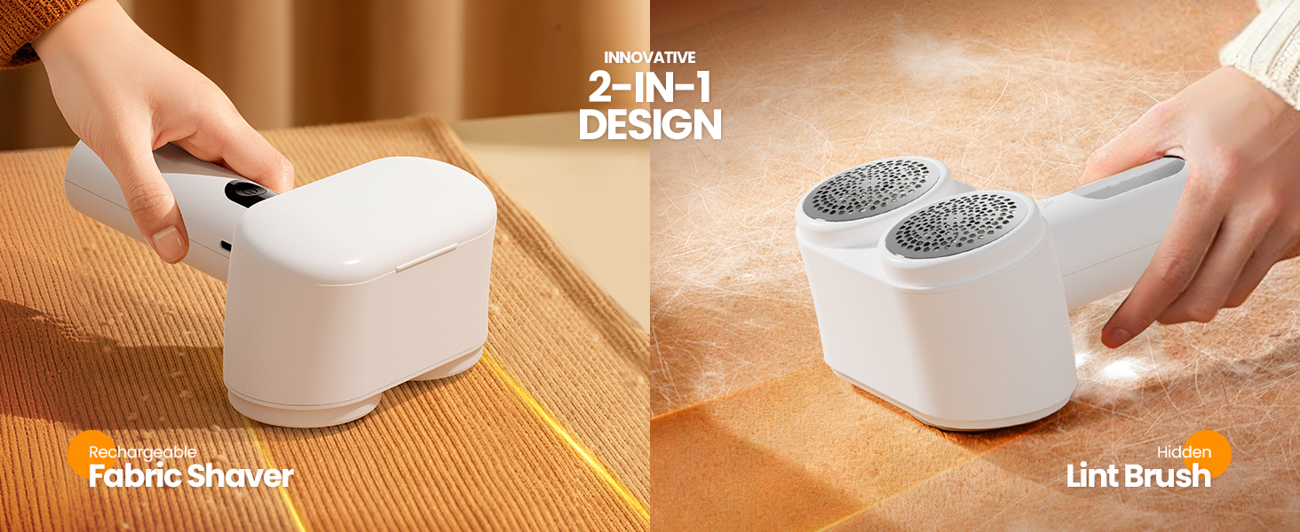 Rechargeable fabric shaver