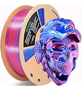OVV3D PLA Filament 1.75mm, Silk PLA Dual Color 3D Printer Filament, Blue Red Coextrusion Filament...