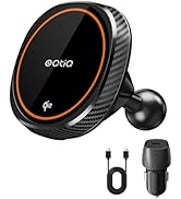 OQTIQ 20mm Magnetic Wireless Charging Ball Mount – Qi2 15W Fast Charge, MagSafe Compatible, Cooli...