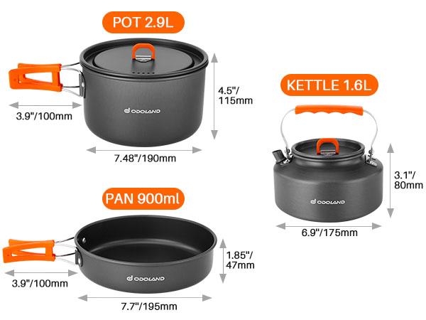 Camping Cookware Mess Kit