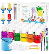 Shuttle Art Tempera Paint, 30 Colors Washable Paint for Kids, 2oz/60ml Bottle, Non-toxic for Todd...