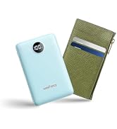 WeeFancy Small Portable Charger Power Bank 10,000 mAh, Upgraded Compact Battery Pack for Phone Ch...