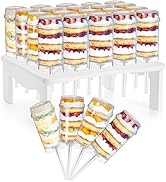Jucoan 24 Pack Cake Push up Pop Shooters with 20 Holes Cake Pop Shooter Holder Stand, Plastic Cak...