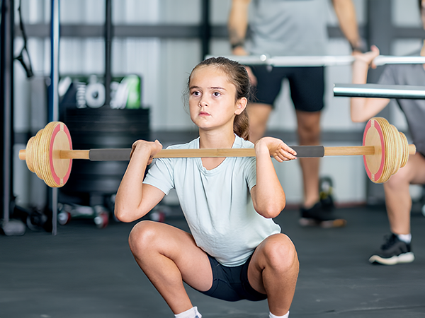 Kids Wooden Workout Play Weights Set