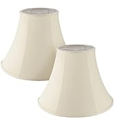 Aspen Creative 38004-2, Bell Collapsible Spider Lamp Shade, Beige, 8" Top x 17" Bottom x 13" Slan...