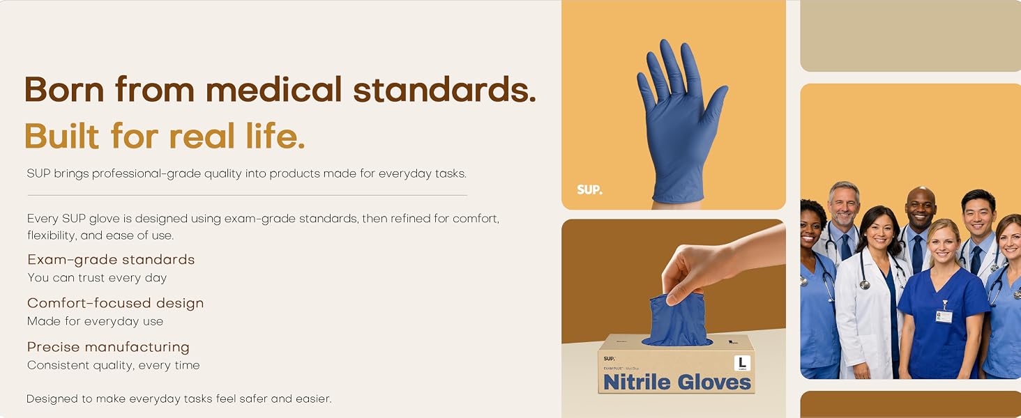 Sup gloves built for real life born from medical standards