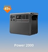 DJI Power 2000 Portable Power Station, 2048Wh LFP Battery, Compact Size, 3000W Stable Output, 0-8...