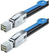 12G External Mini SAS HD SFF-8644 to Mini SAS SFF-8644 Cable, High Density HD Cable, 1-Meter(3.3f...