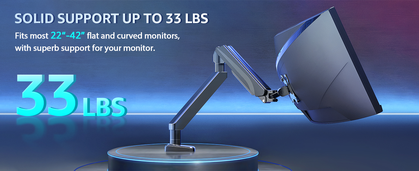 heavy duty monitor arm