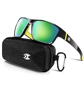 suoso Sports Polarized Sunglasses for Men: TR90 UV400 Protection Sun Glasses Womens Wrap Around G...