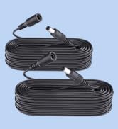 ANLINK 2 Pack 33ft 10M DC Power Extension Cable, 2PCS DC 12V Power Adapter Extension Cord 5.5mm x...