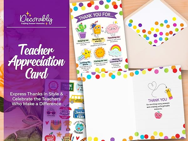 teacher appreciation card