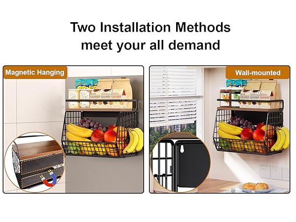 2 installation,magnetic or wall mounting