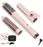 Cordless Hair Straightener and Curler, IG INGLAM 3 in 1 Detachable Hair Styling Set with 1'' Flat...