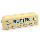 Genuine Fred BUTTER ME UP Silicone Pouch, Soft Flexible Material with Zipper Closure, For desk su...