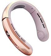 QYKCGQ Neck Fan, Neck Air Conditioner Wearable Personal Fan with Cooling Plate, 5000mAh Large Bat...