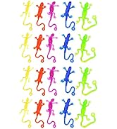 NUOBESTY Stretchy Sticky Lizards Toys Stretchy Rubbery Sticky Lizards Stretchy Sticky Toys for Ki...