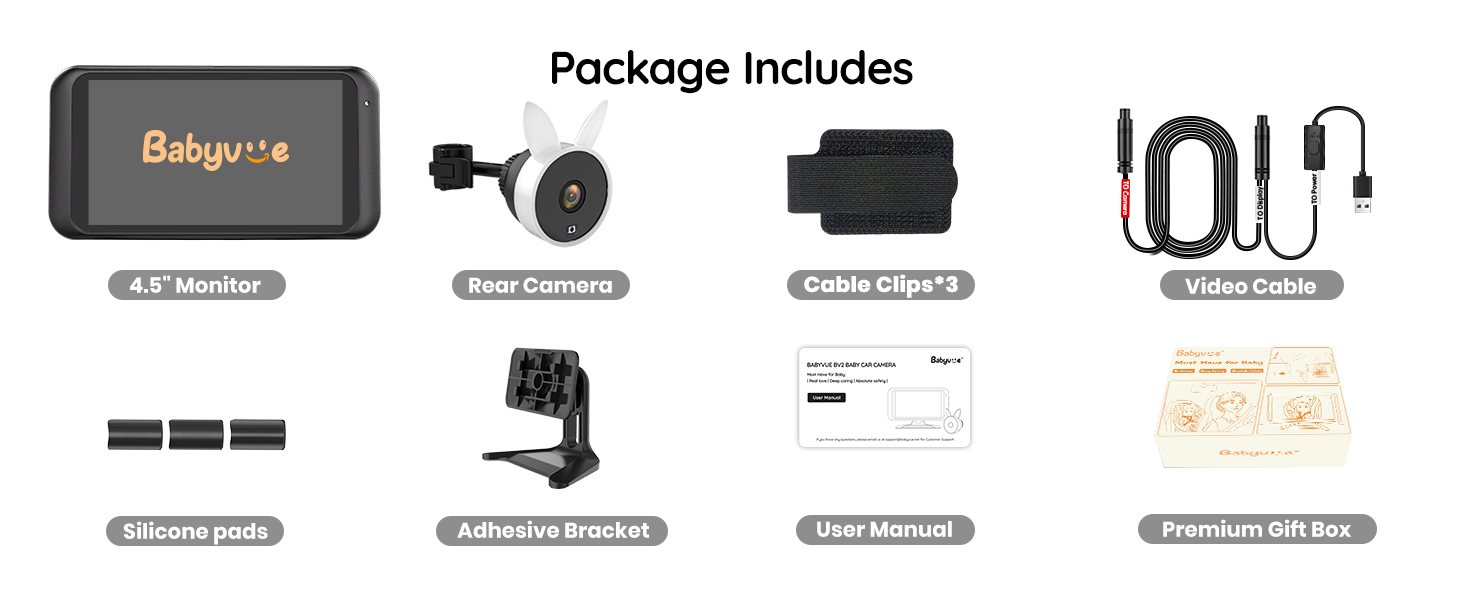 Babyvue BV2 baby car camera registry baby shower bebes kid newborn