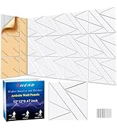 12 Pack Self-Adhesive Soundproof Wall Panels, 12 x 12 x 0.47 In Sound Proof Foam Panels for Walls...