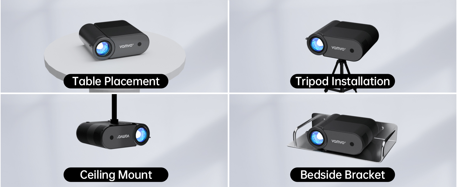 vmavo mini projector wifi