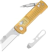 OKNIFE U1 Pro Multitool Folding Utility Knife with Folding Screwdriver, Quick Change Blade, Rail ...