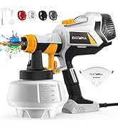 Upgraded Paint Sprayer, BATAVIA 700W Power HVLP Electric Spray Paint Gun, 1200ML, 4 Nozzles, 3 Pa...