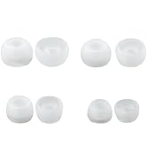 KBEAR 4540 Silicone Replacement Earbud Tips 4Pairs/SML&XS, Noise-Isolating Soft Silicone Earbud C...