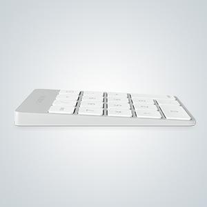 Aluminum Slim Wireless Rechargeable Keypad