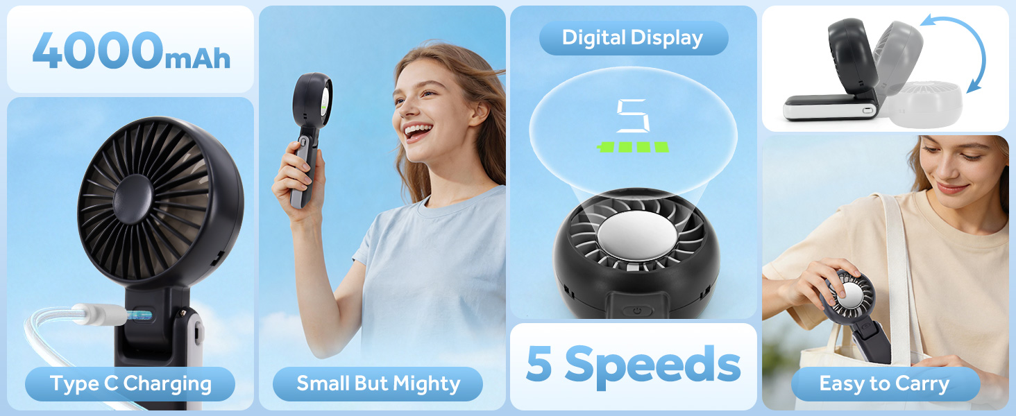 portable rechargeable fan