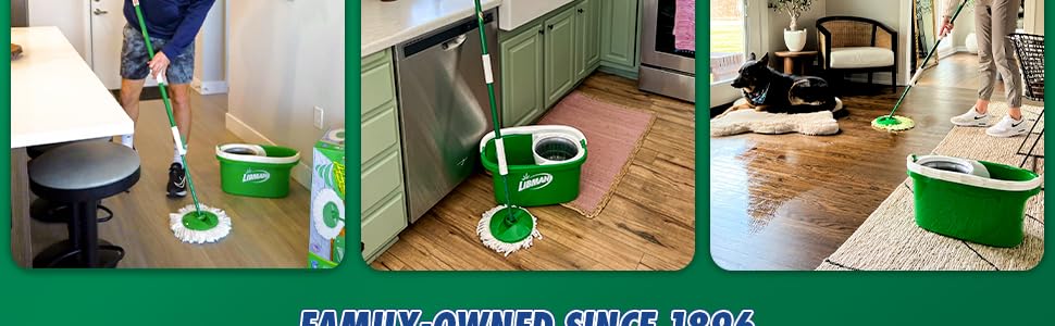 Libman Tornado Spin Mop System with 3 Refill Heads