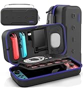 Switch Carrying Case Compatible with Nintendo & OLED, Portable Switch Travel Carry Case Fit for J...