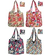 Noilk Grocery Reusable Shopping Bags,4 Pack 50LBS Foldable Large Washable Market Bags, Tote Bags ...