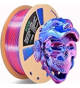 OVV3D PLA Filament 1.75mm, Silk PLA Dual Color 3D Printer Filament, Blue Red Coextrusion Filament...